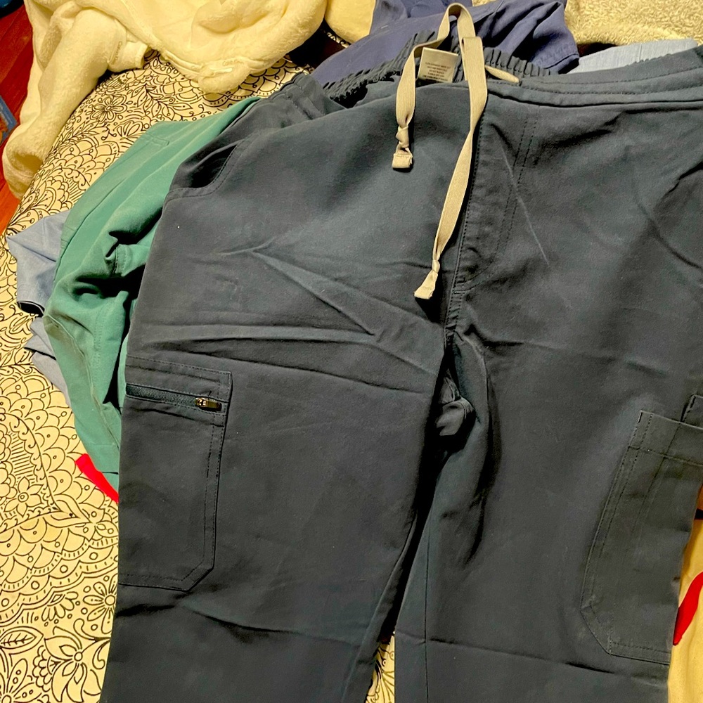 Small dark harbor scrub bottoms